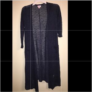 Lularoe blue cardigan